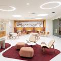 Koufu Office Headquarters | Product Seen: [Bori Coffee Table – Dia600 - (Sintered), Mosses Lounger & Credo Pouf - W700]